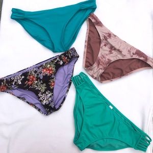 🌴4 bikini bottoms Becca, Aero, swim systems. XL